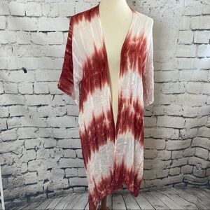 Melrose and‎ Market Tye Dye Soft Woven Shawl Duster New